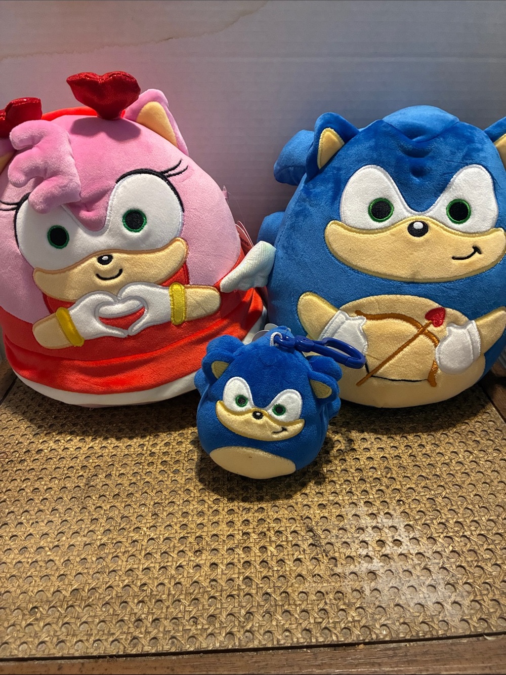 NWT Squishmallows Sonic& Amy & Baby Sonic